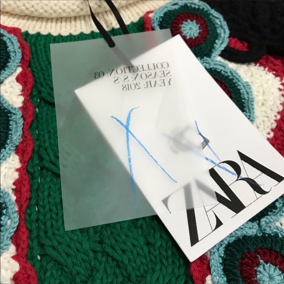 Zara | NWT Multicolor Chunky Cable Knit Sweater - Picture 5 of 8